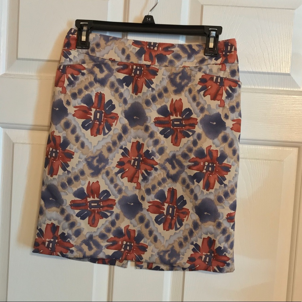Banana Republic Print Skirt